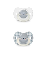 מוצץ פיז' זוהר בחושך Night & Day SX Pro 6-18 זוג-דב כחול
